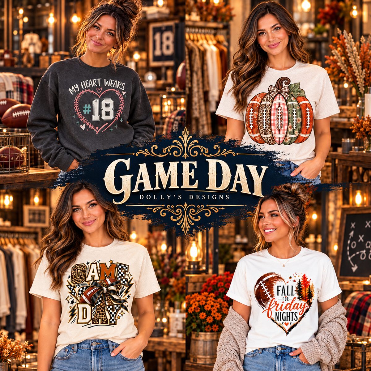 Game Day — Dolly’s Designs ornate boutique collection