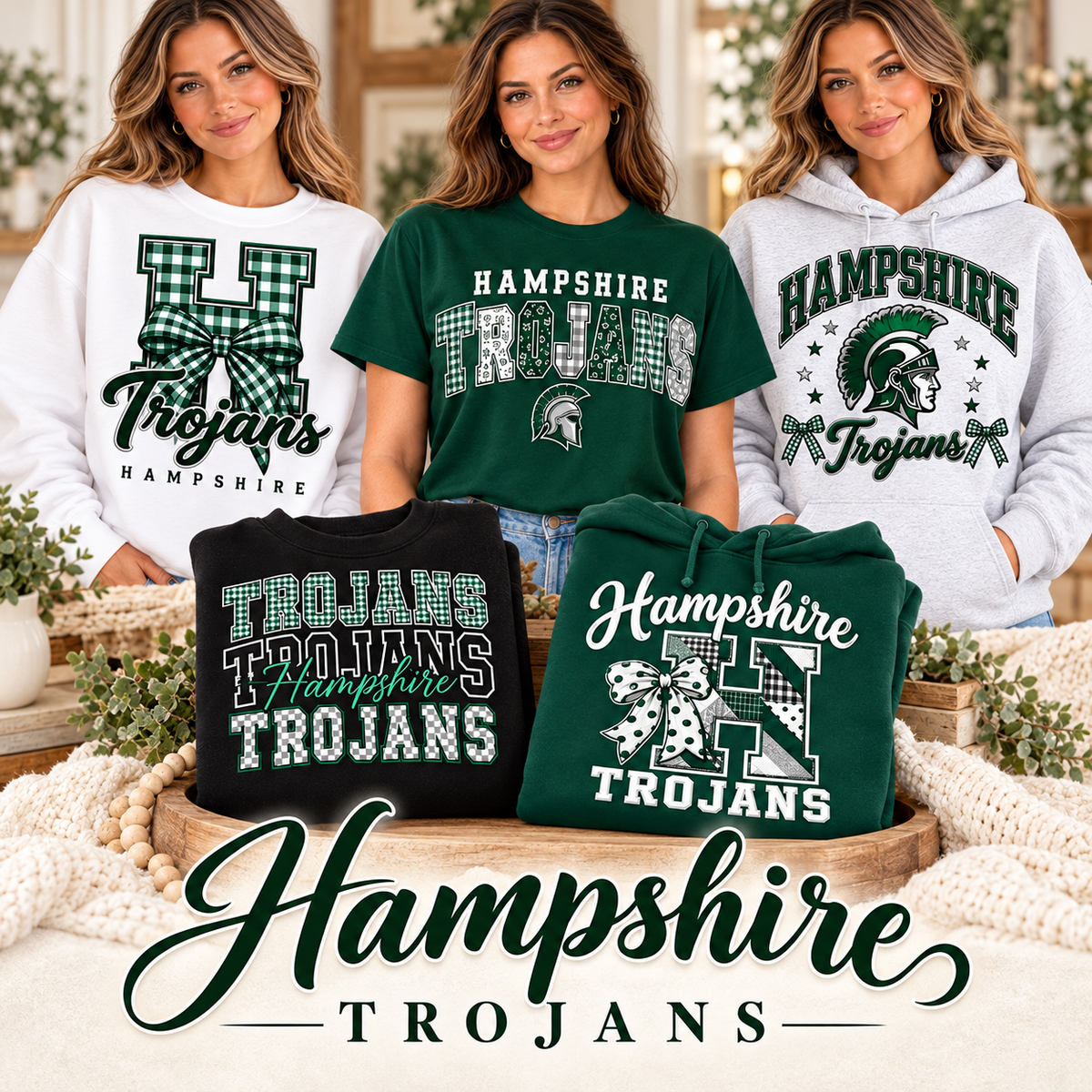 Hampshire Trojans boutique school spirit apparel