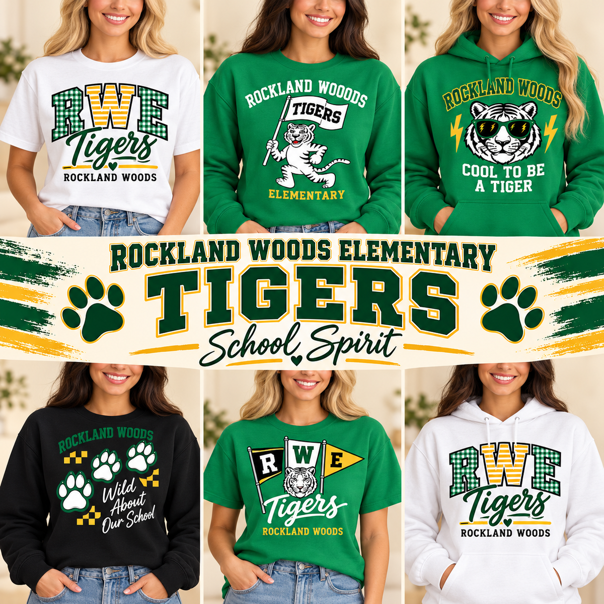Rockland Woods Elementary Tigers spiritwear