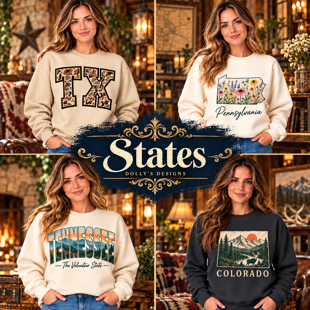States — Dolly’s Designs ornate boutique collection