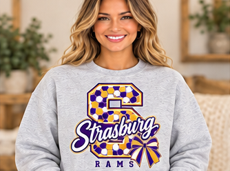 Strasburg Rams C1 Sport Gray Crewneck
