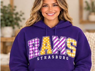 Strasburg Rams C3 Purple Hoodie