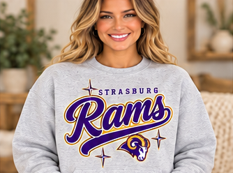 Strasburg Rams C4 Sport Gray Crewneck