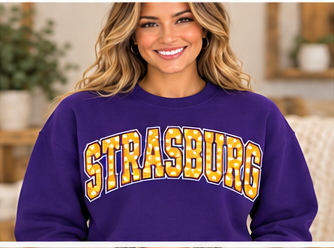Strasburg Rams C5 Purple Crewneck
