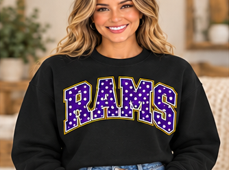 Strasburg Rams C6 Black Crewneck