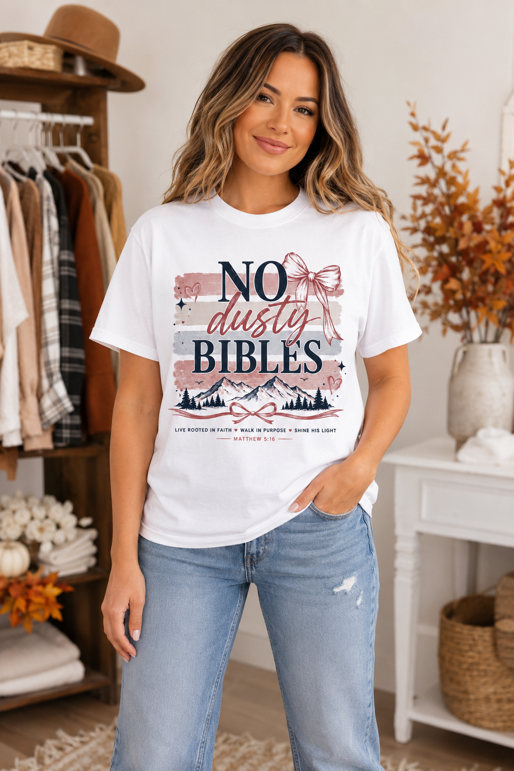 No Dusty Bibles Faith Tee