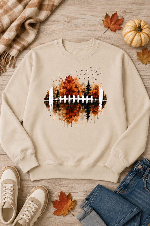 Autumn Kickoff Scenic Football Crewneck