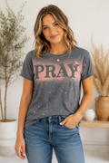PRAY Boldly Bleached Graphic Tee