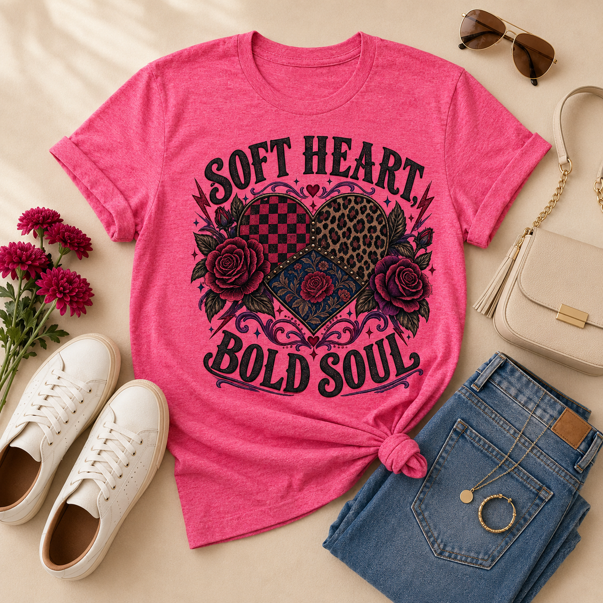 Soft Heart, Bold Soul Boutique Graphic Tee