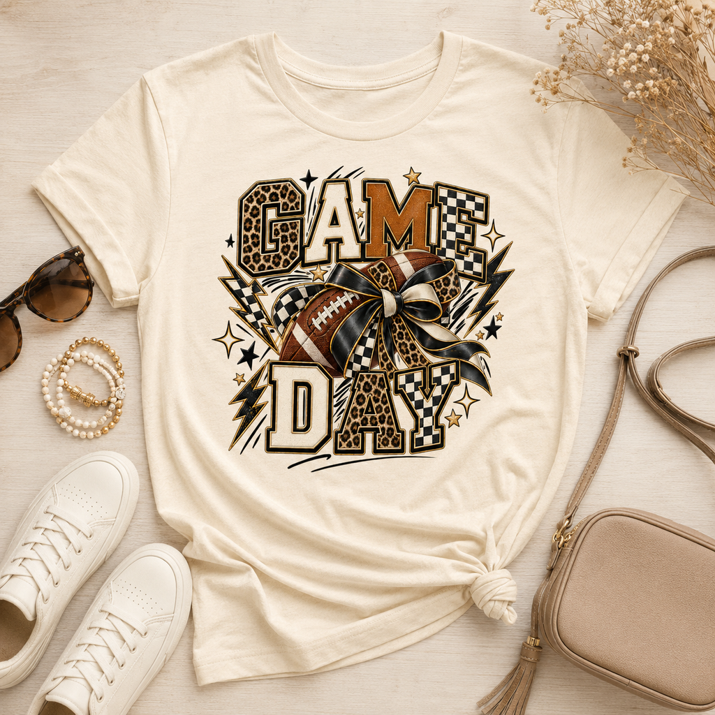 Game Day Bow Boutique Football Graphic Tee