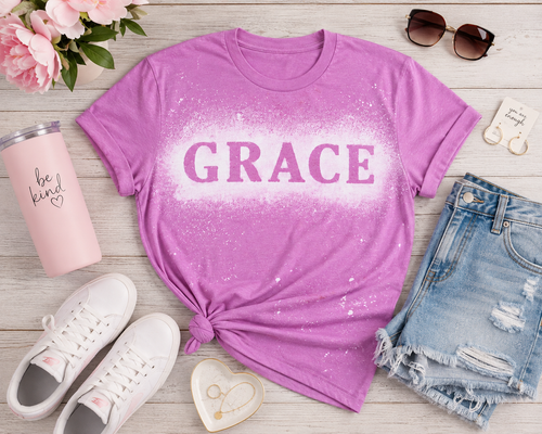 Amazing Grace Bleached Graphic Tee