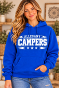 Allegany Campers Campers Power Royal Blue Hoodie girl mockup