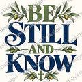 Be Still and Know — watermarked preview; purchase includes clean PNG
