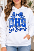Bedford bhs-go-bisons White Hoodie on boutique woman