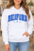 Bedford polka-dot White Hoodie on boutique woman