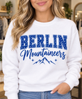 Berlin Mountaineers Polka Dot White Crewneck boutique woman mockup