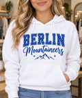 Berlin Mountaineers Polka Dot White Hoodie boutique woman mockup