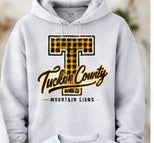 Tucker County Mountain Lions – Buffalo Plaid T — Crewneck individual mockup