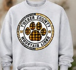 Tucker County Mountain Lions – Mountain Lions Paw — Crewneck individual mockup