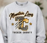 Tucker County Mountain Lions – Claw TC Mountain Lions — Crewneck individual mockup
