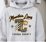 Tucker County Mountain Lions – Claw TC Mountain Lions — Hoodie individual mockup