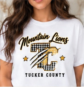 Tucker County Mountain Lions – Claw TC Mountain Lions — T-shirt individual mockup