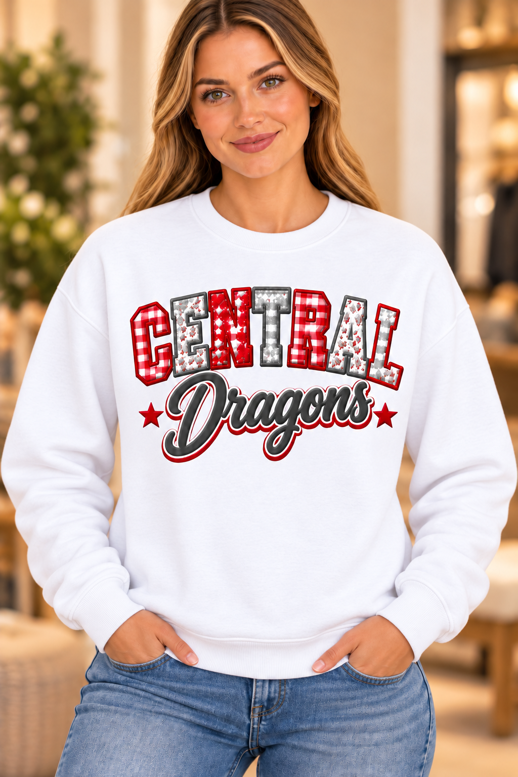 Central Dragons Design 10 Crewneck