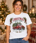 Christmas Tree Farm White T-Shirt model mockup