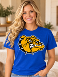 Claysburg Kimmel Bulldog Mascot Royal Blue T-Shirt