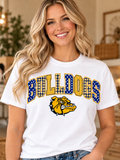 Claysburg Kimmel Patchwork Bulldogs White T-Shirt