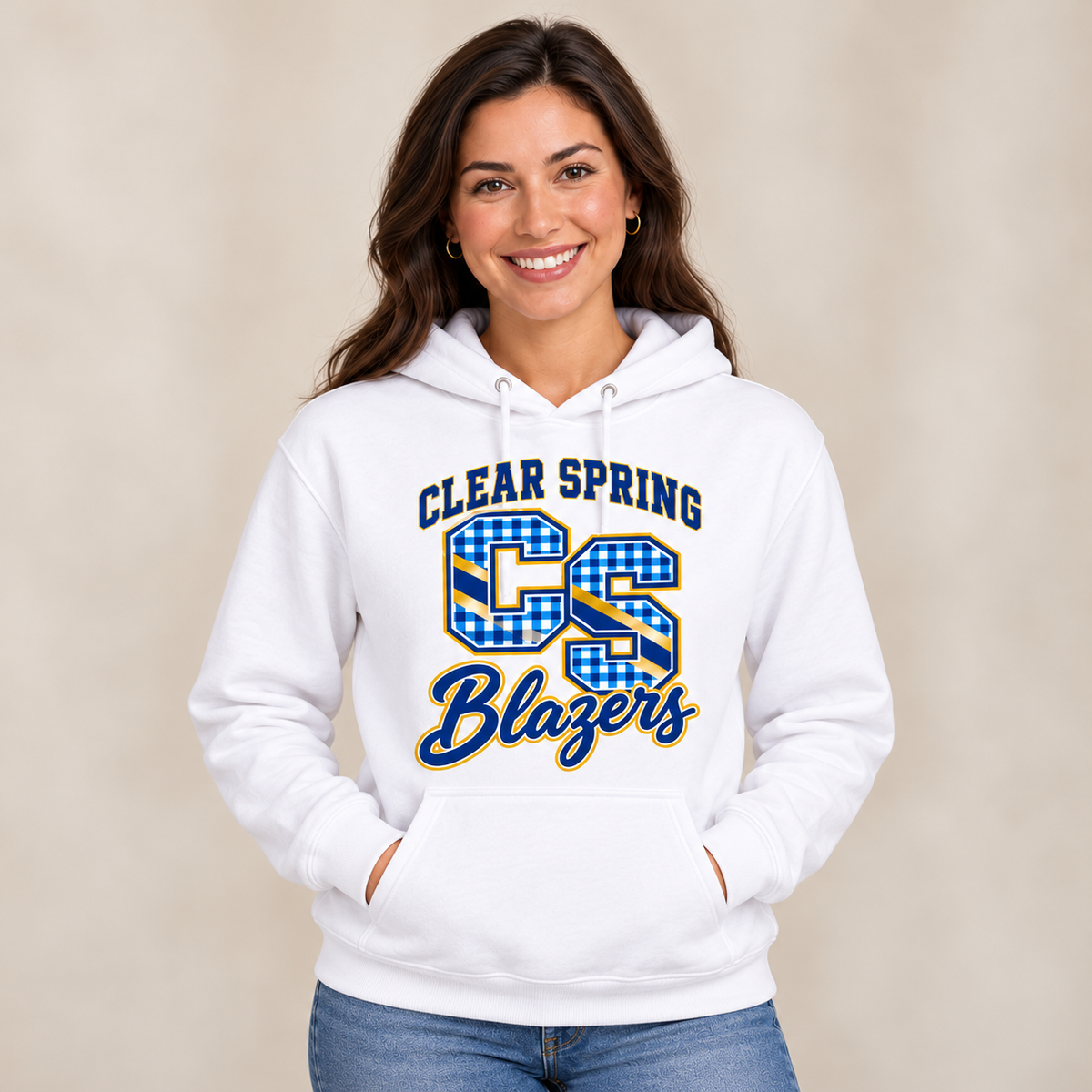 Clear Spring Blazers CS8 Hoodie — corrected mockup
