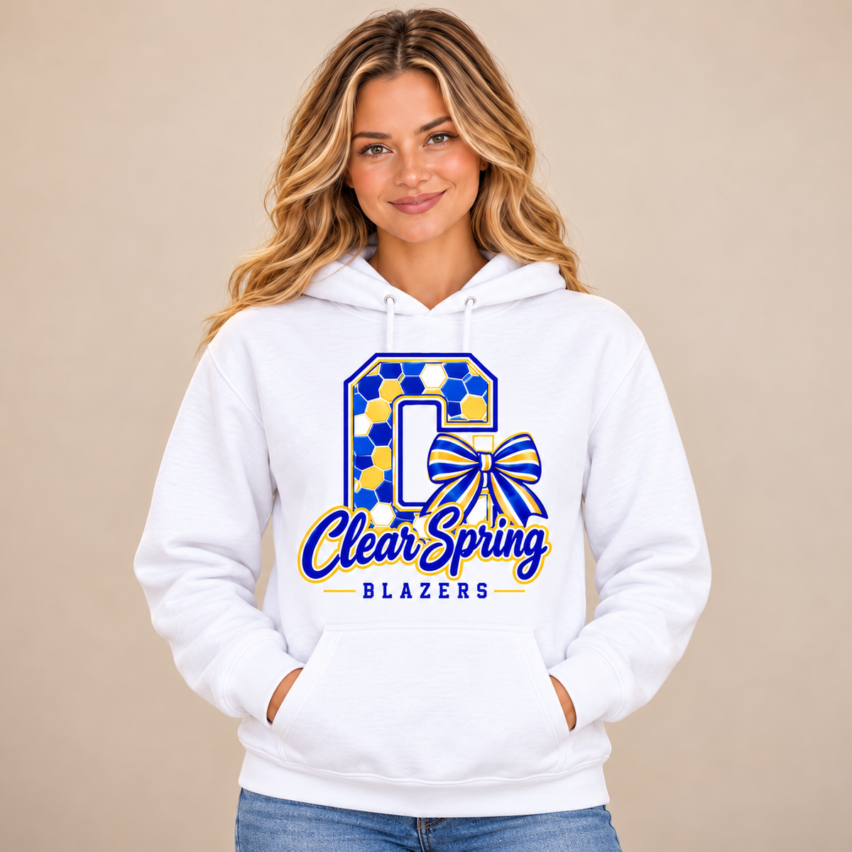 Clear Spring Blazers CS11 Hoodie — corrected mockup