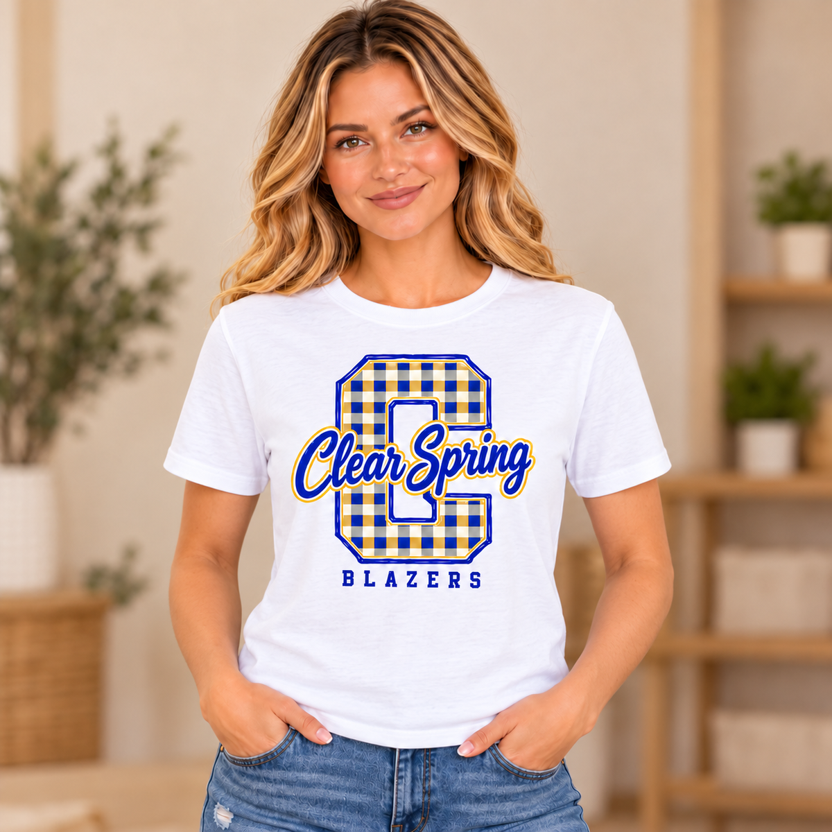 Clear Spring Blazers CS12 T-Shirt — corrected mockup