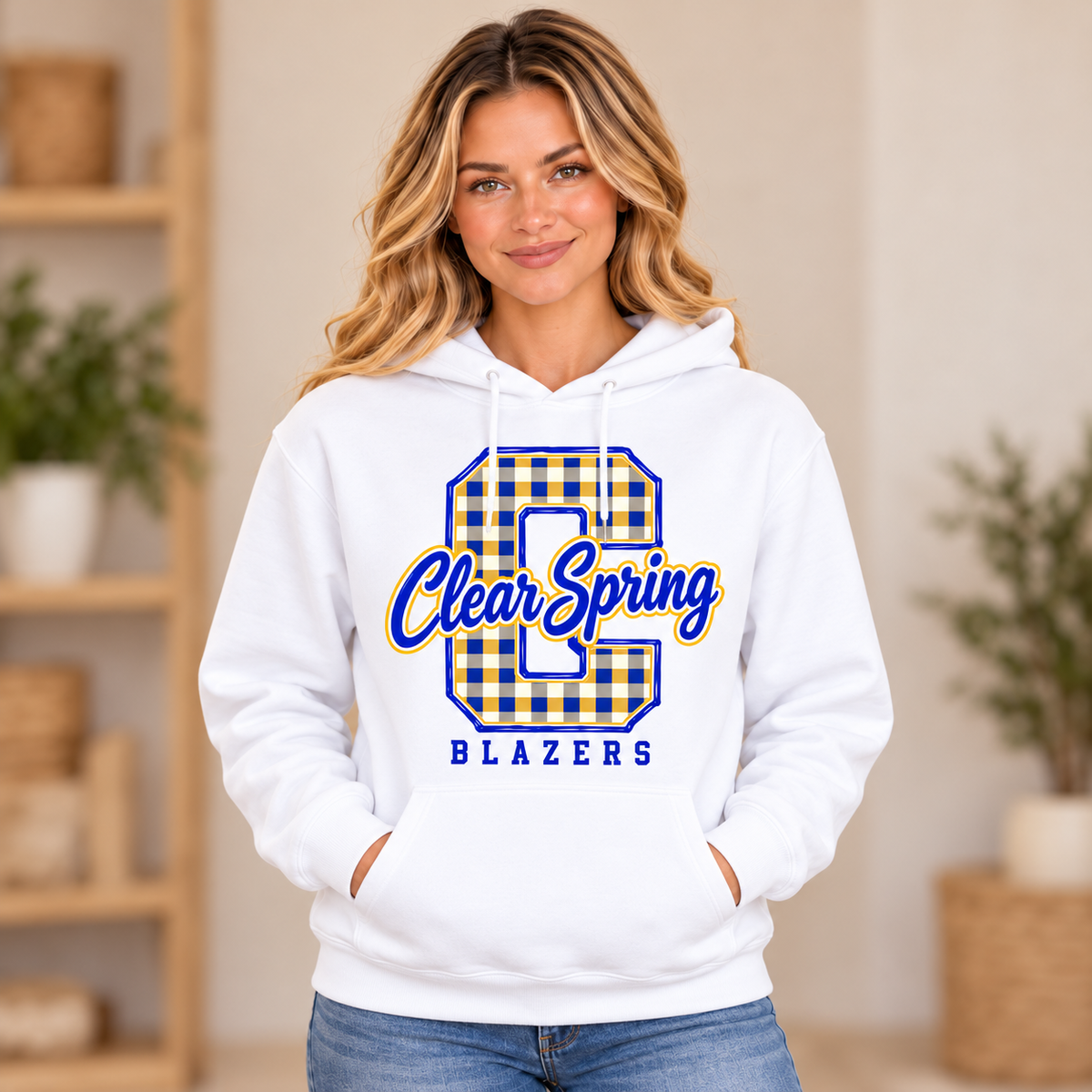 Clear Spring Blazers CS12 Hoodie — corrected mockup