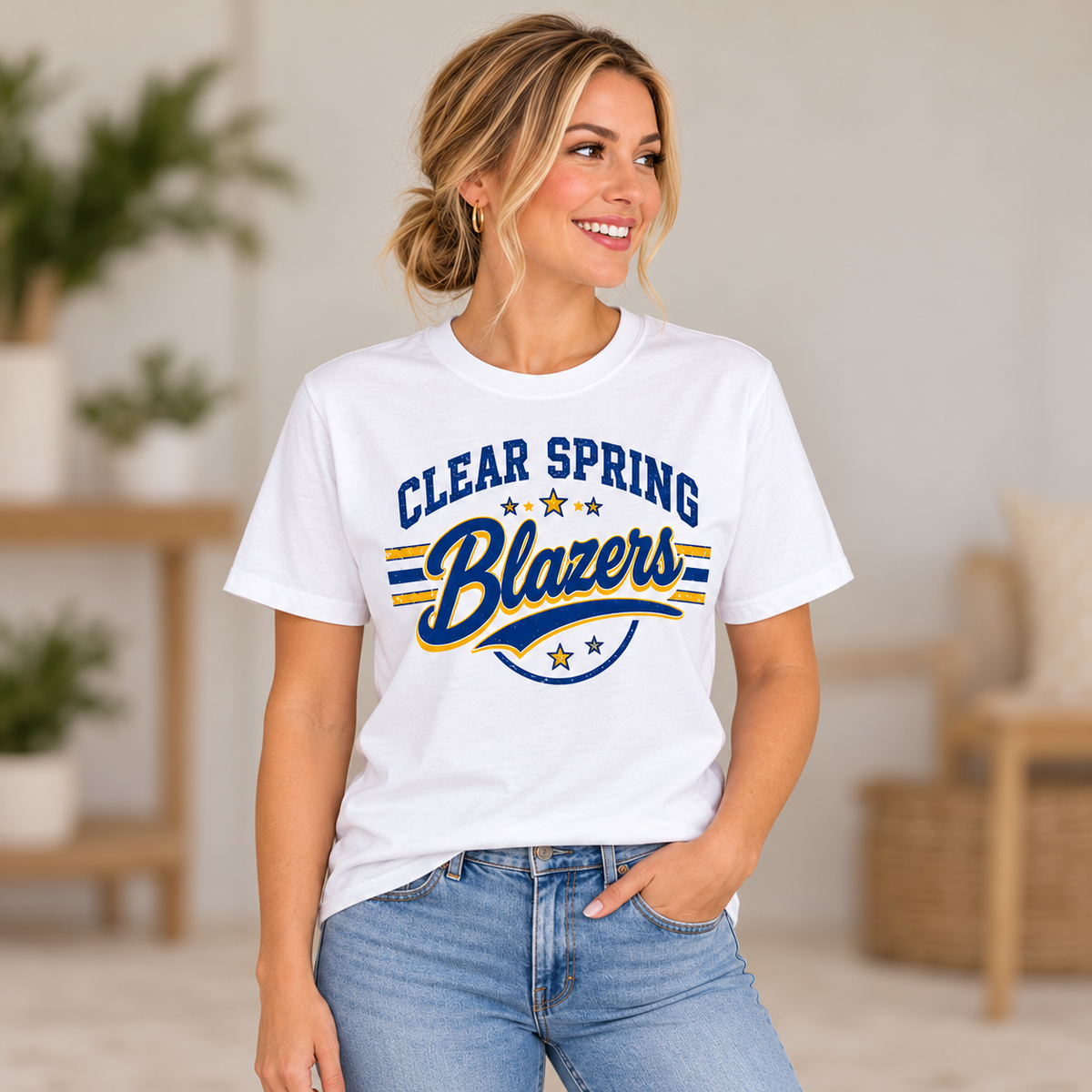 Clear Spring Blazers CS5 T-Shirt — corrected mockup