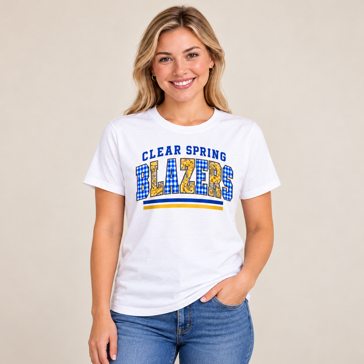 Clear Spring Blazers CS7 T-Shirt — corrected mockup