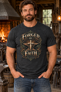 Men’s Forged By Faith T-Shirt – Heather Charcoal