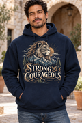 Men’s Strong & Courageous Hoodie – Navy