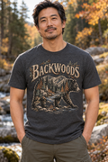 Men’s Backwoods T-Shirt – Dark Heather Gray