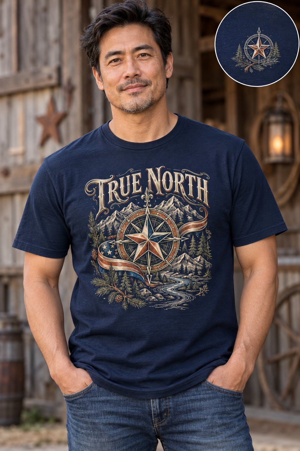 Men’s True North T-Shirt – Navy
