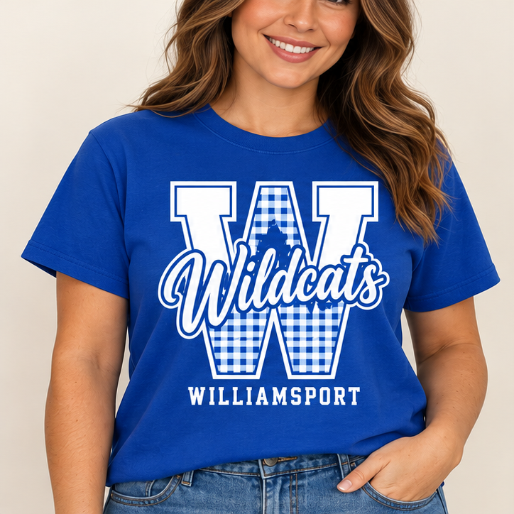 Williamsport Wildcats – Design 2 Varsity W – T-Shirt