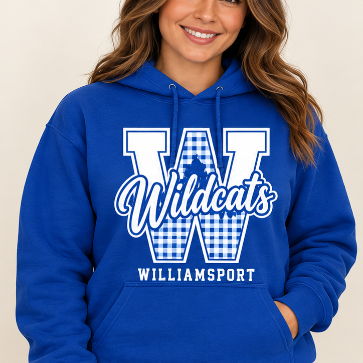 Williamsport Wildcats – Design 2 Varsity W – Hoodie