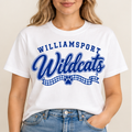 Williamsport Wildcats – Design 7 Wildcats Script Ribbon – T-Shirt