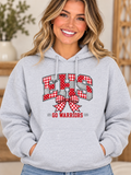 Everett EHS Patchwork Bow Ash Gray Hoodie