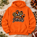 Capon Bridge Bobcats Leopard Paw Script Hoodie