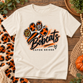 Capon Bridge Bobcats Striped Leopard Paw T-Shirt
