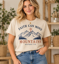 Faith Can Move Mountains Sand T-Shirt