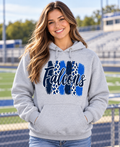 Falcons Brushstroke Ash Hoodie on a model