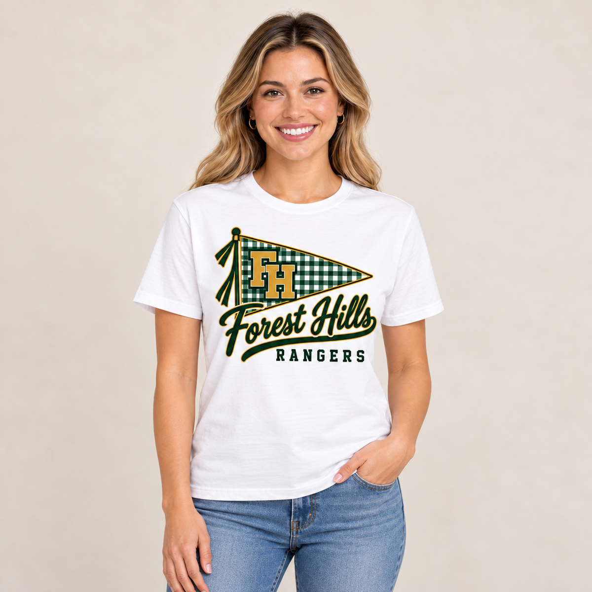 Forest Hills Rangers FH10 T-Shirt square full boutique mockup