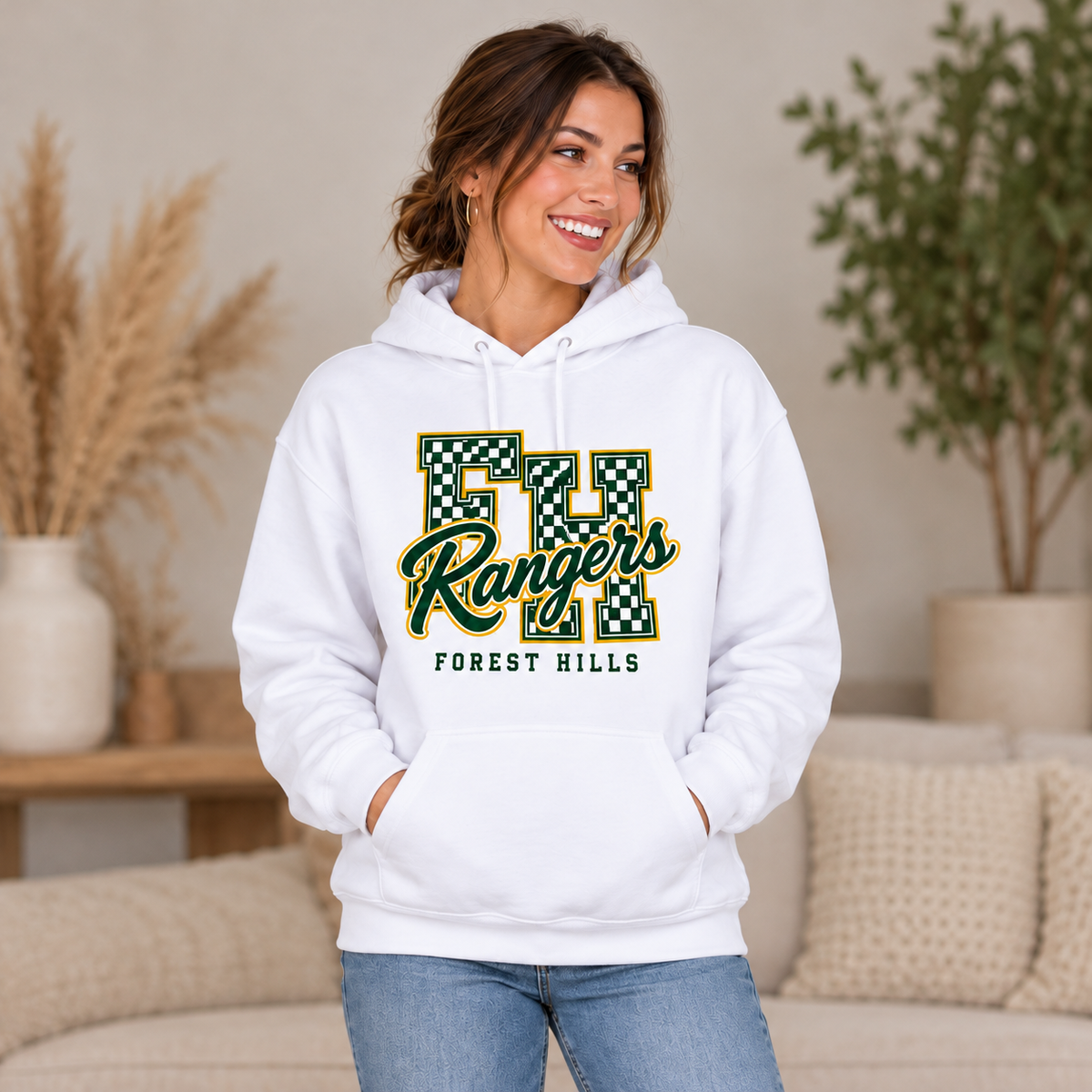 Forest Hills Rangers FH4 Hoodie square full boutique mockup